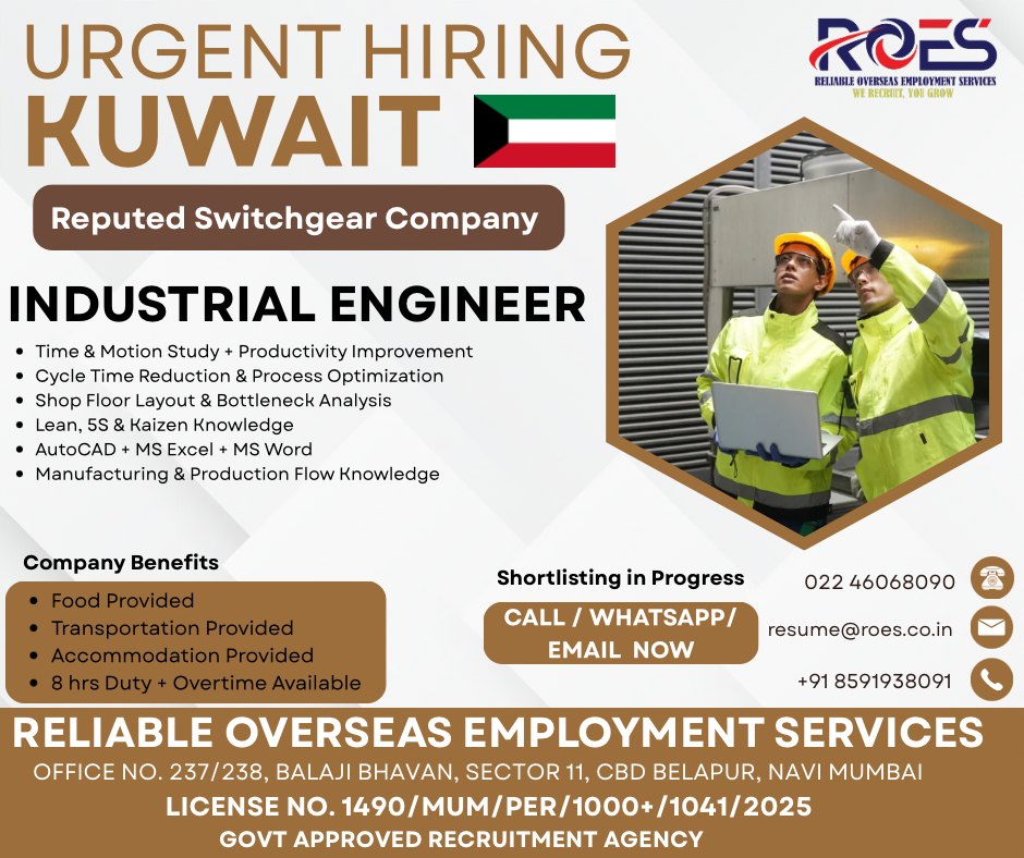 Urgent Hiring for Kuwait