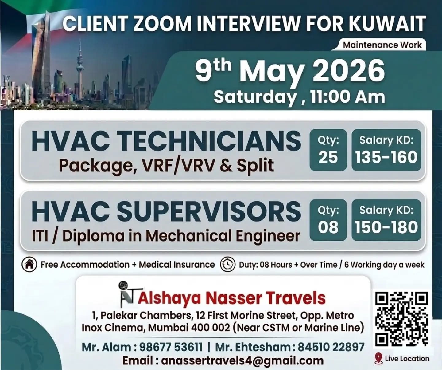 Urgent Hiring for Kuwait