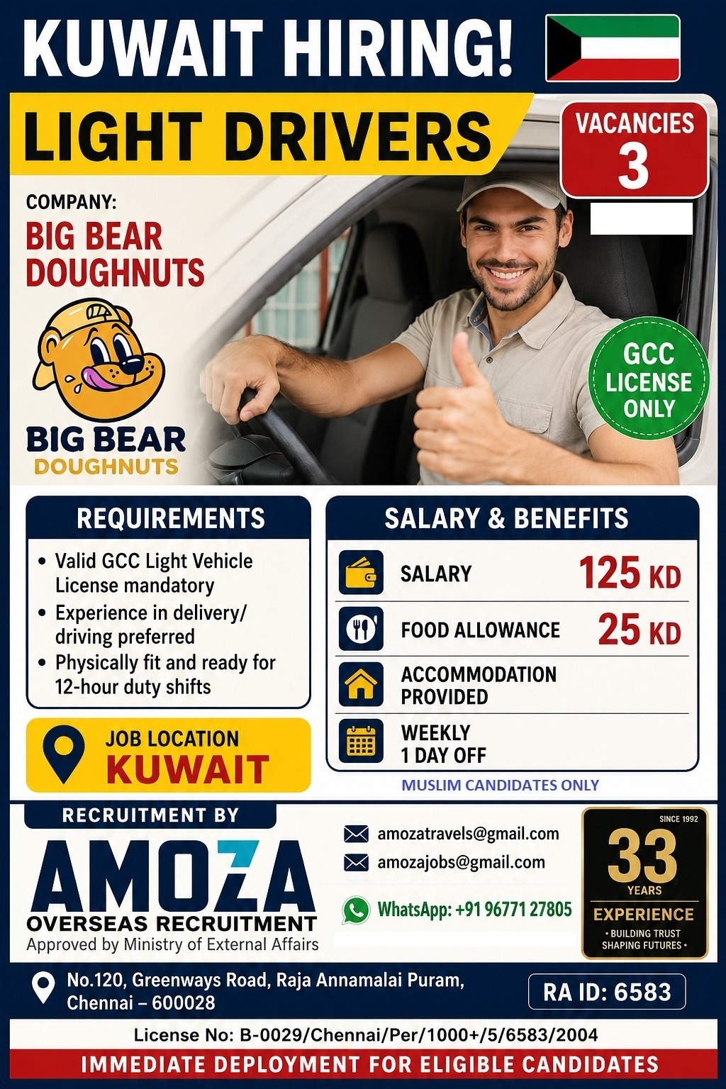 Urgent Hiring for Kuwait