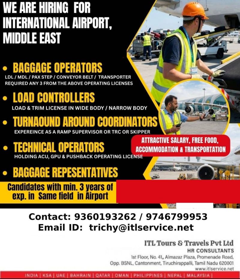 Urgent Hiring for Middle East