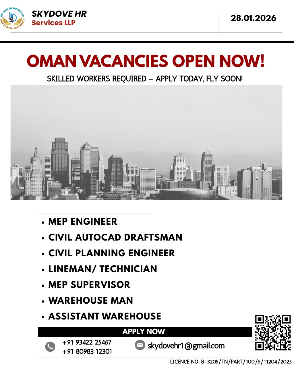 Urgent Hiring for Oman