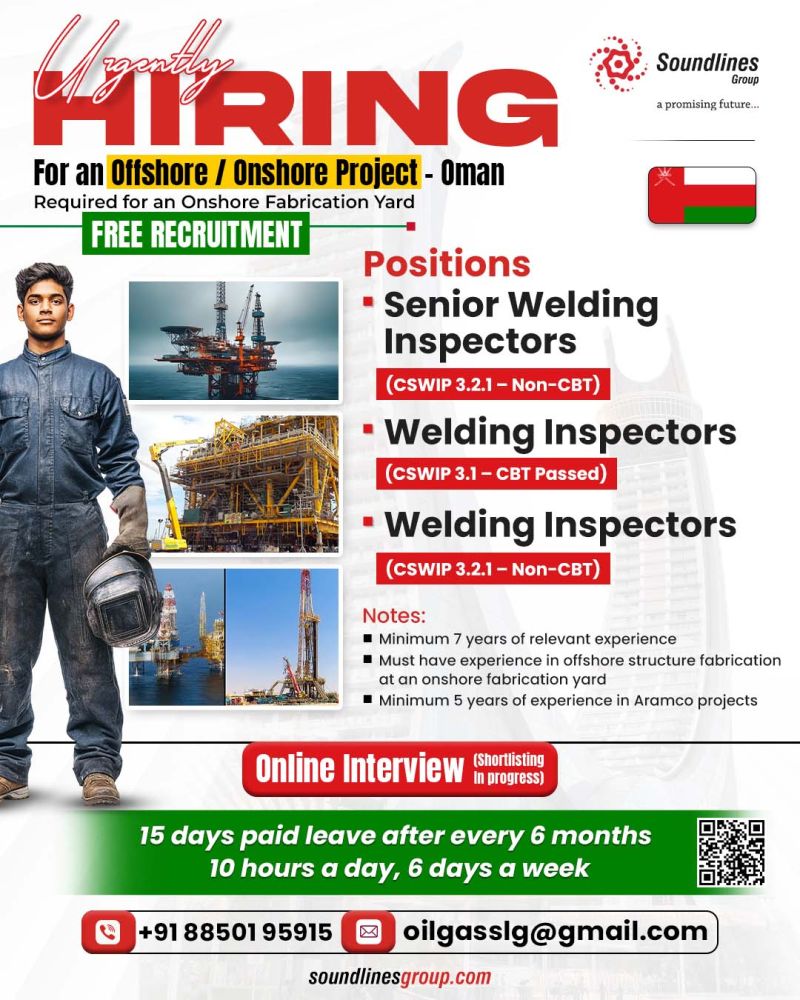 Urgent Hiring for Oman