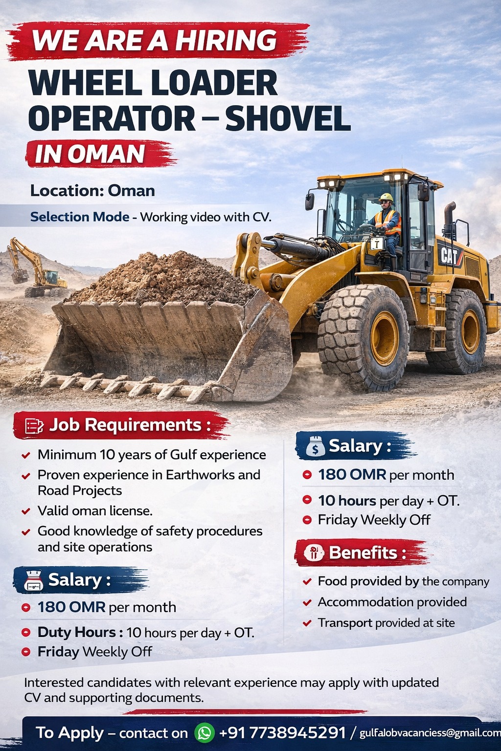 Urgent Hiring for Oman