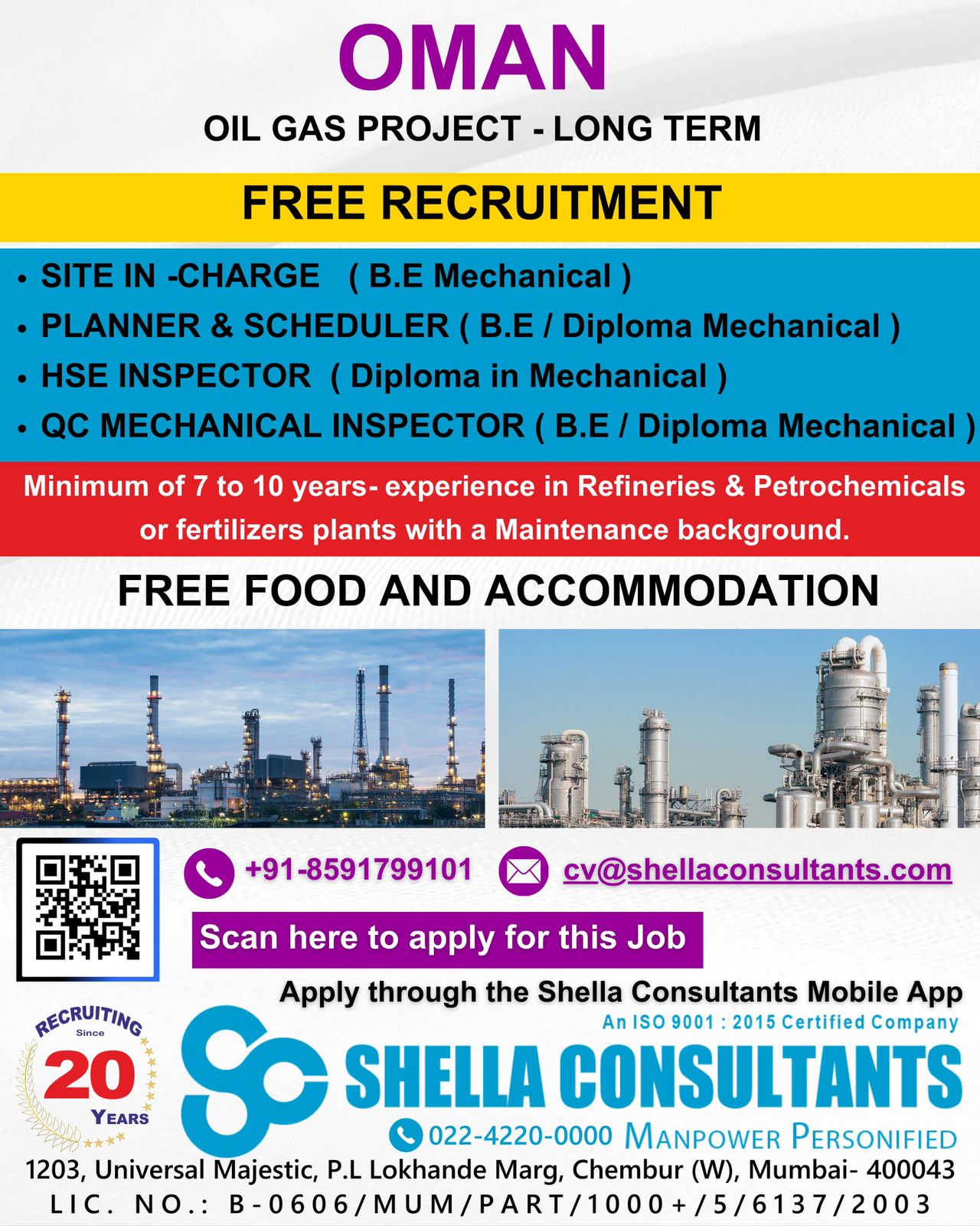 Urgent Hiring for Oman