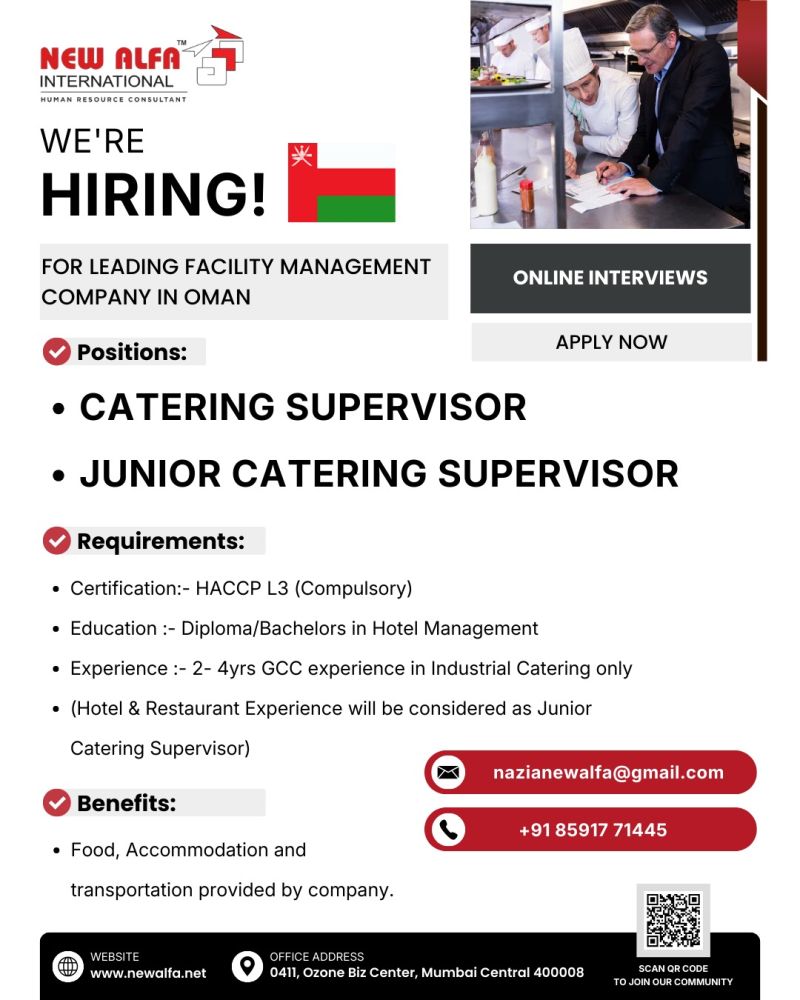 Urgent Hiring for Oman