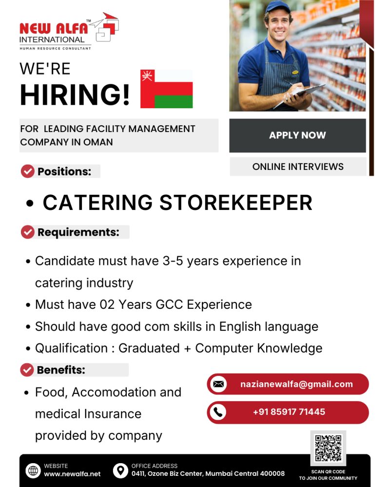 Urgent Hiring for Oman