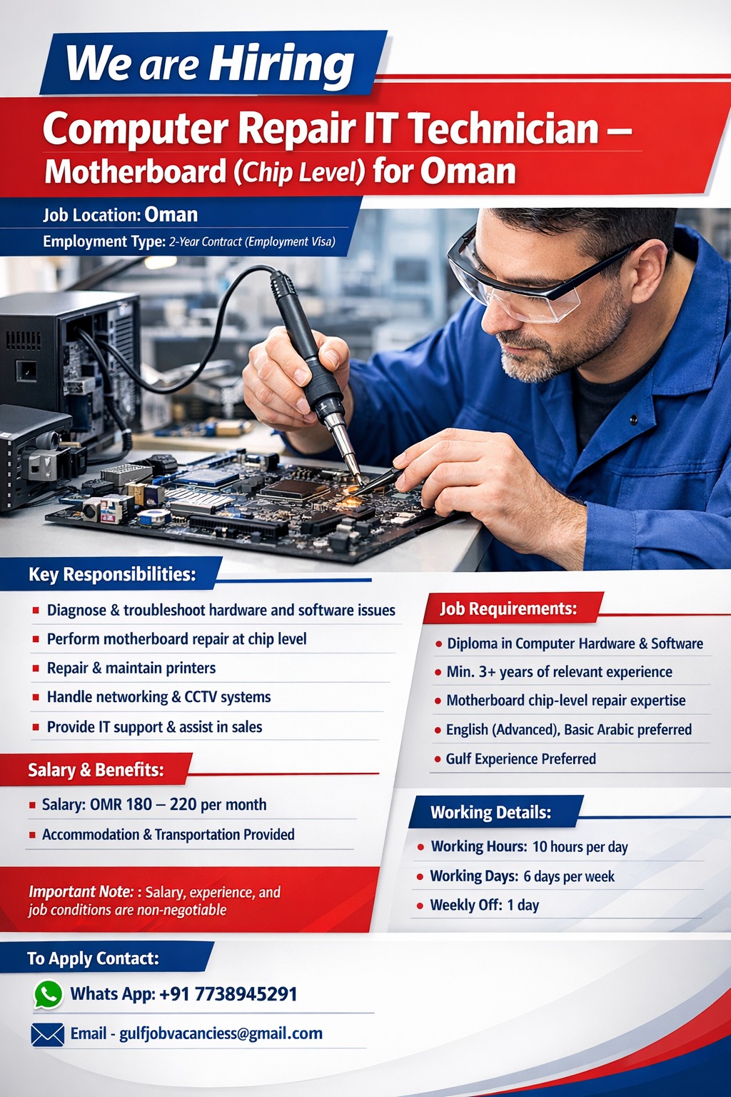 Urgent Hiring for Oman