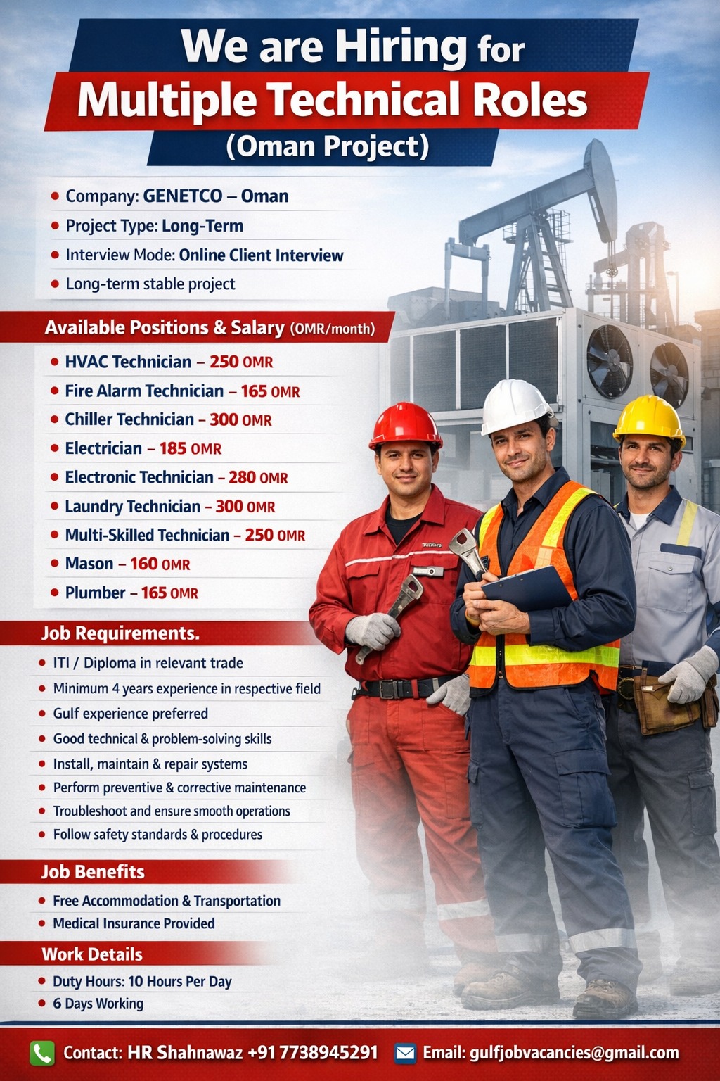 Urgent Hiring for Oman