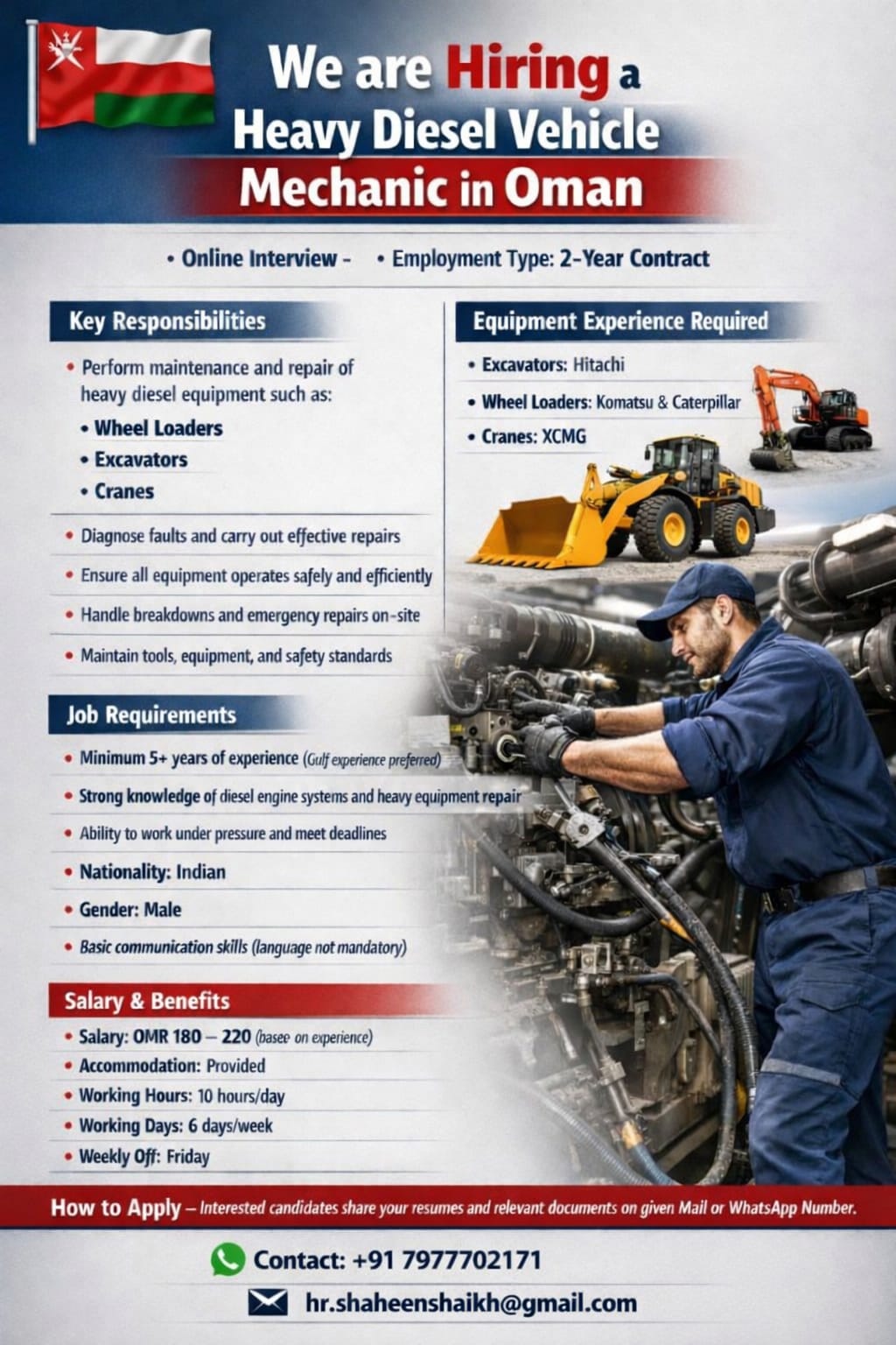 Urgent Hiring for Oman