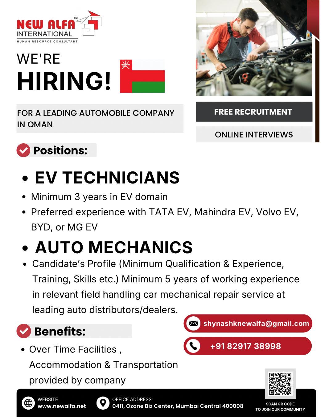 Urgent Hiring for Oman