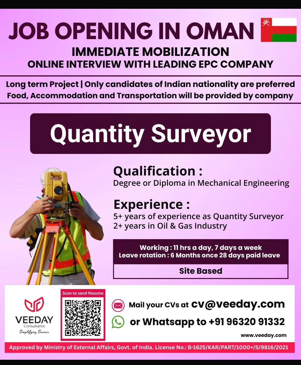 Urgent Hiring for Oman