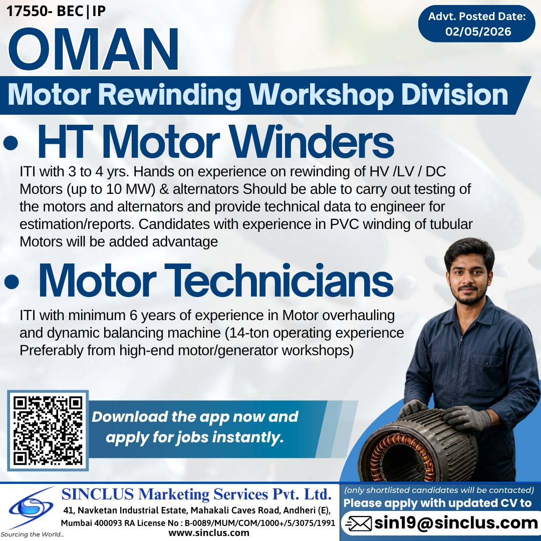 Urgent Hiring for Oman