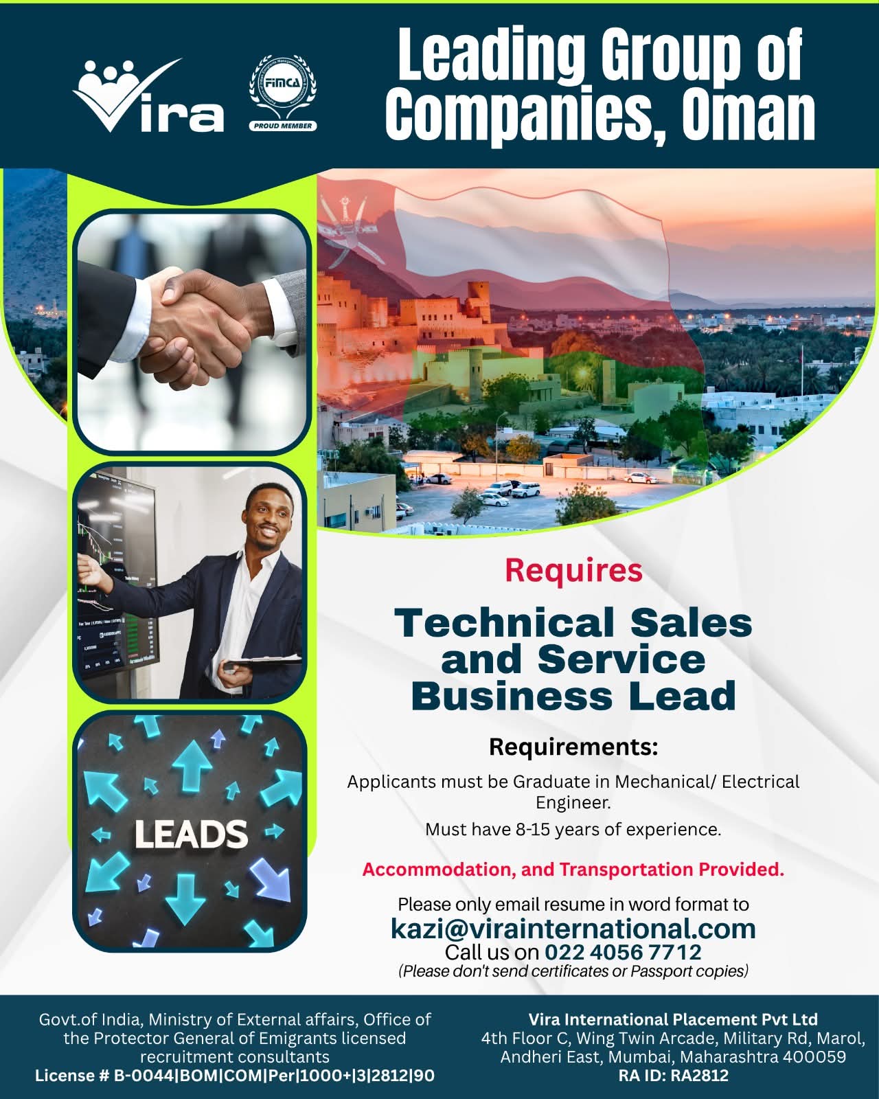 Urgent Hiring for Oman