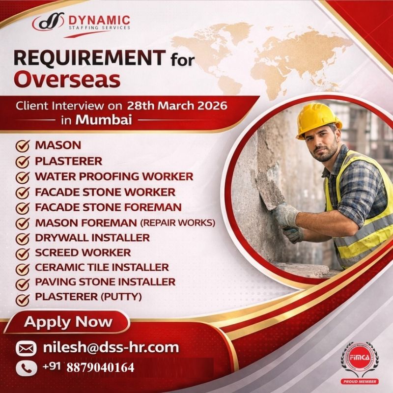 Urgent Hiring for Overseas