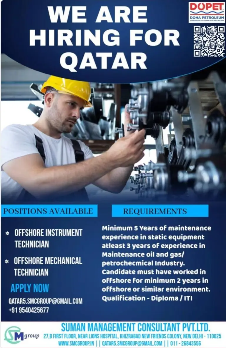 Urgent Hiring for Qatar