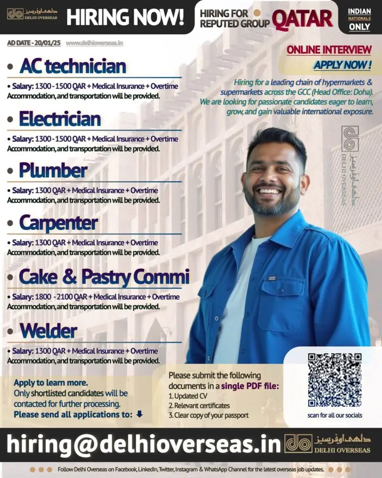 Urgent Hiring for Qatar