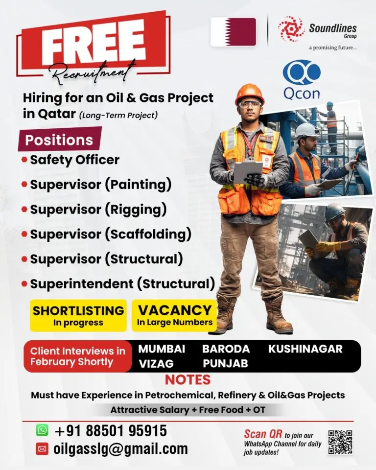 Urgent Hiring for Qatar