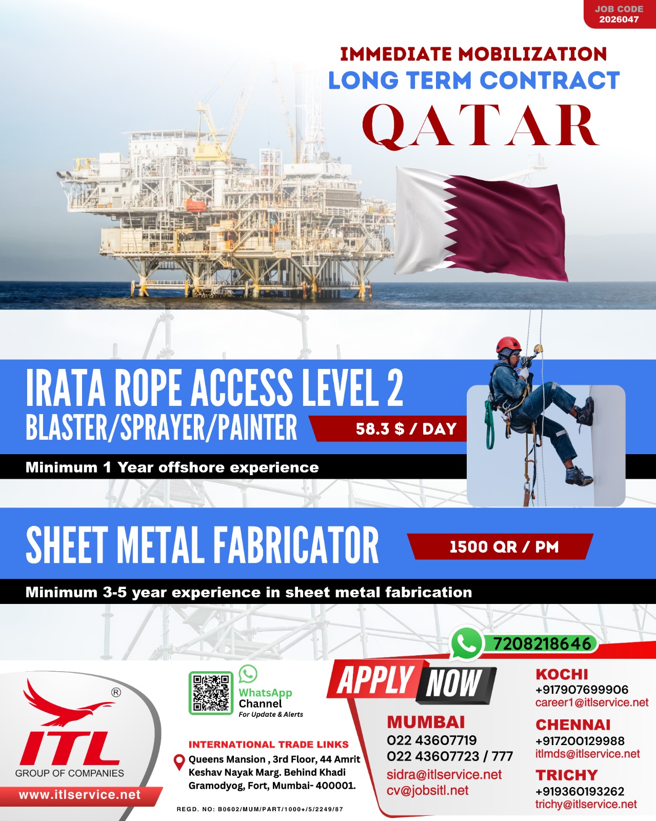 Urgent Hiring for Qatar