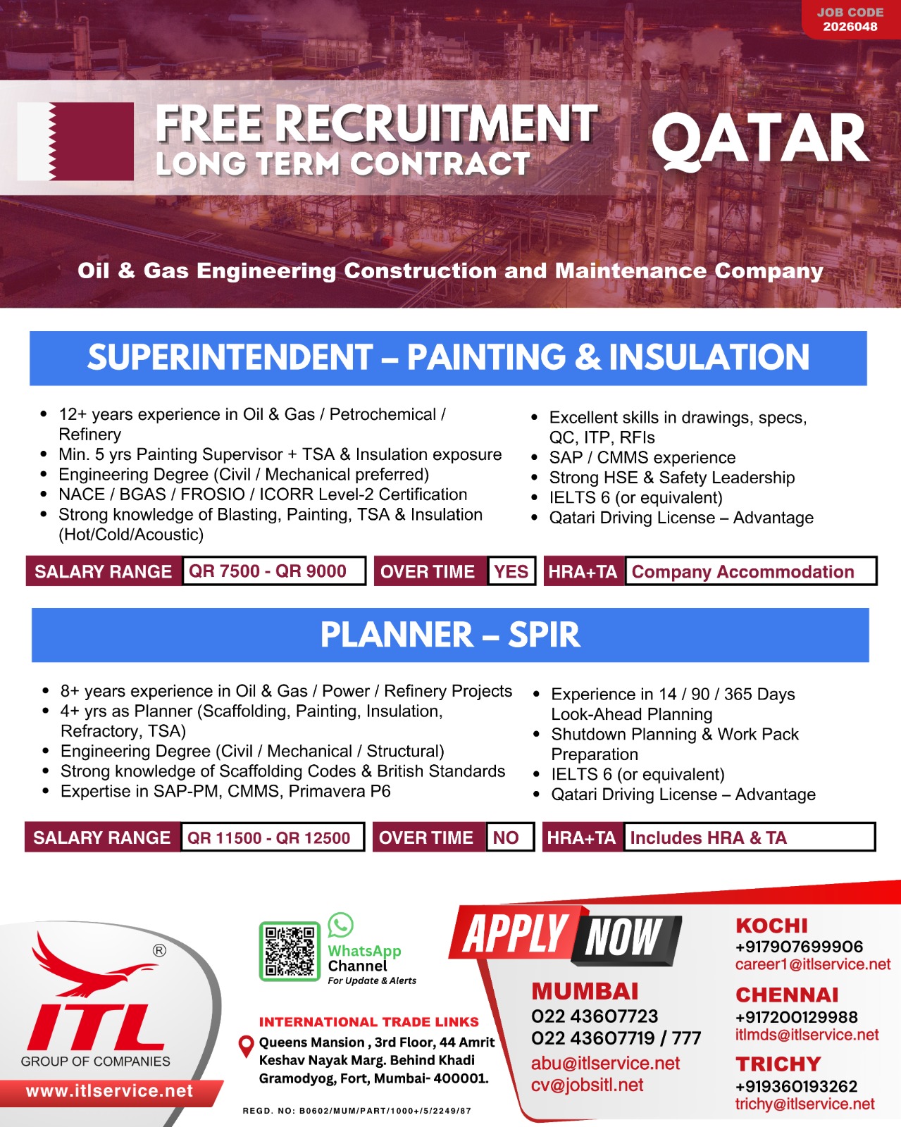 Urgent Hiring for Qatar