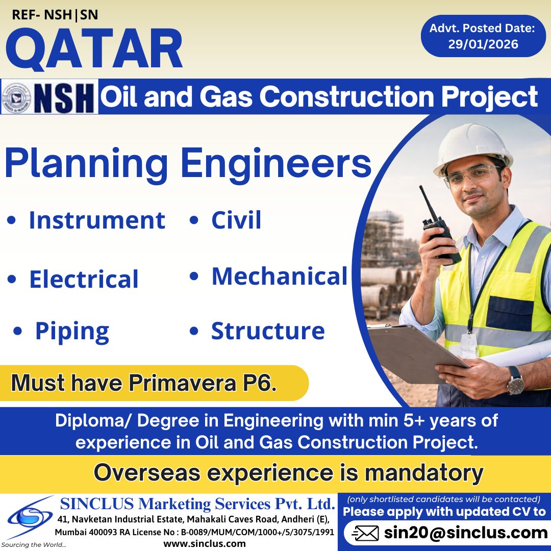 Urgent Hiring for Qatar