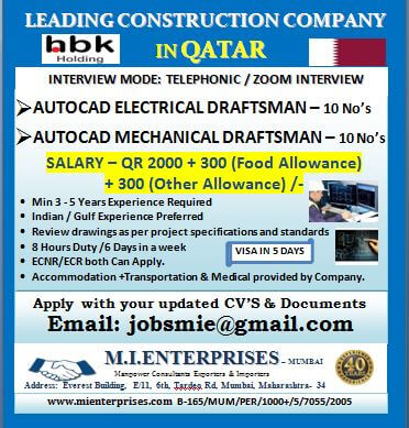 Urgent Hiring For Qatar