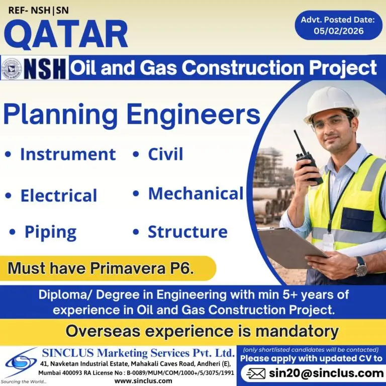 Urgent Hiring for Qatar