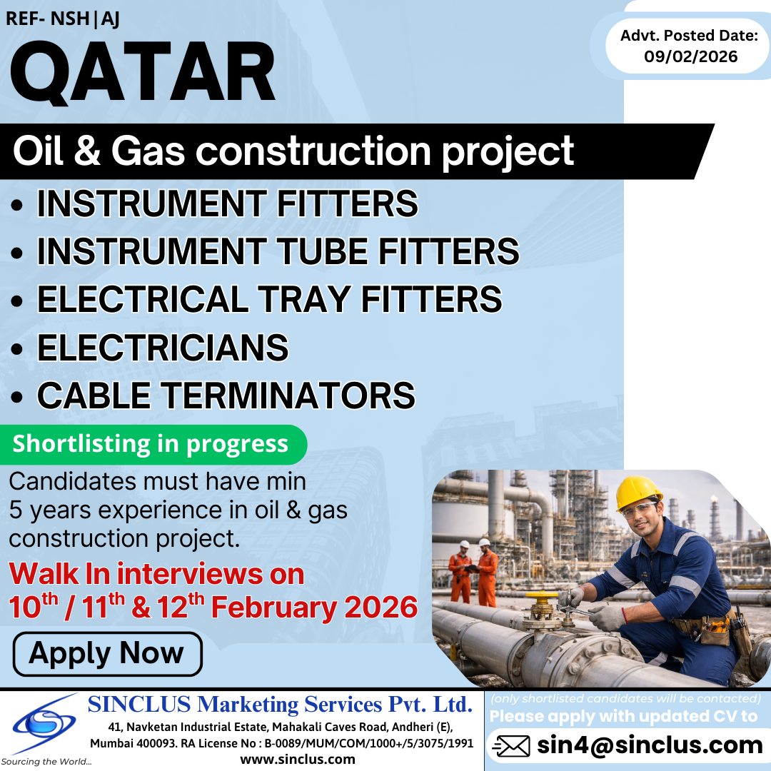 Urgent Hiring for Qatar