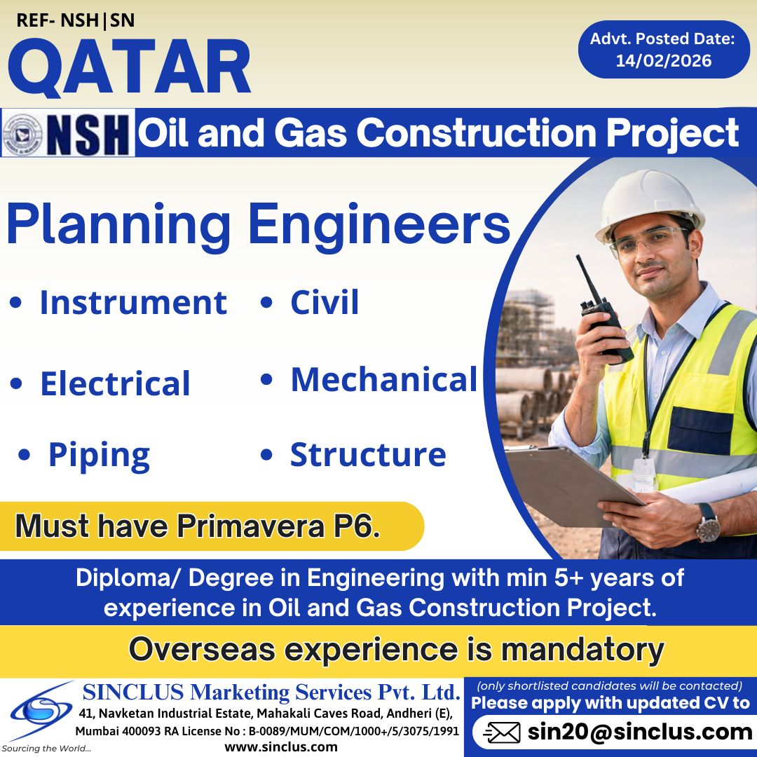 Urgent Hiring for Qatar