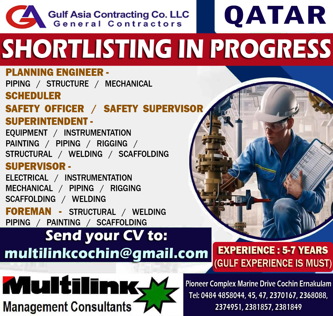 Urgent Hiring for Qatar