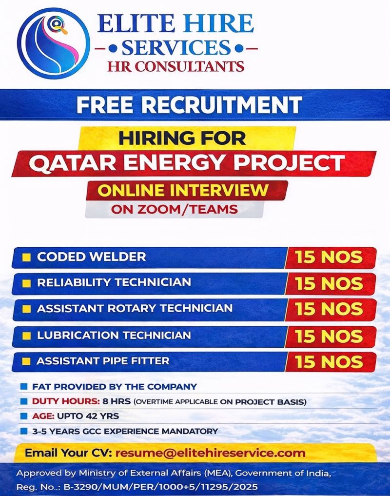 Urgent Hiring for Qatar