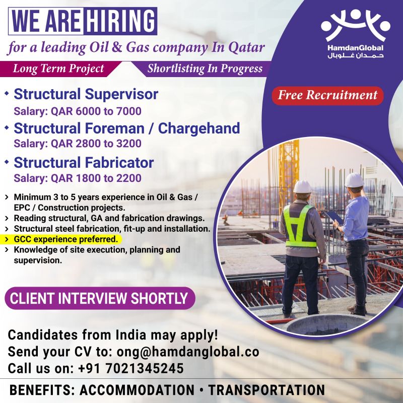 Urgent Hiring for Qatar