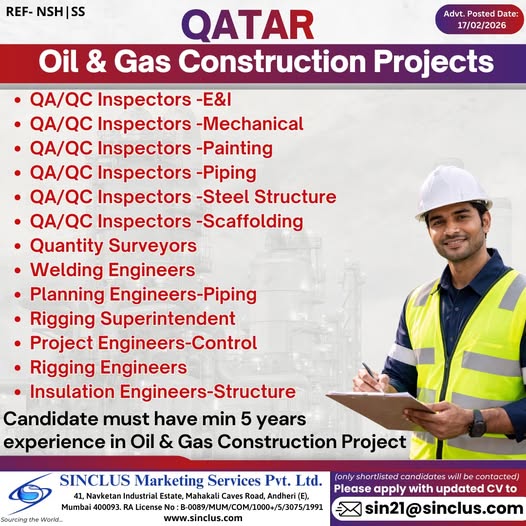 Urgent Hiring for Qatar