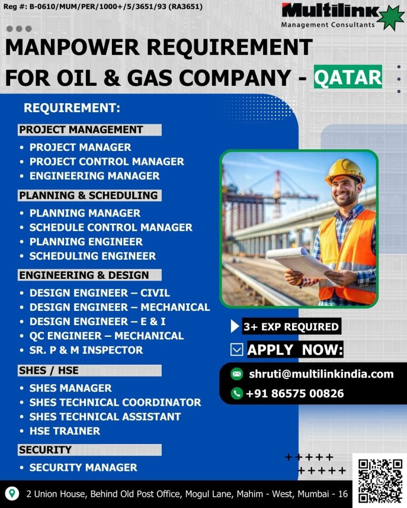 Urgent Hiring for Qatar