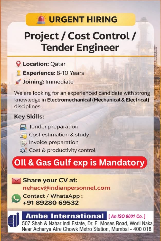 Urgent Hiring for Qatar