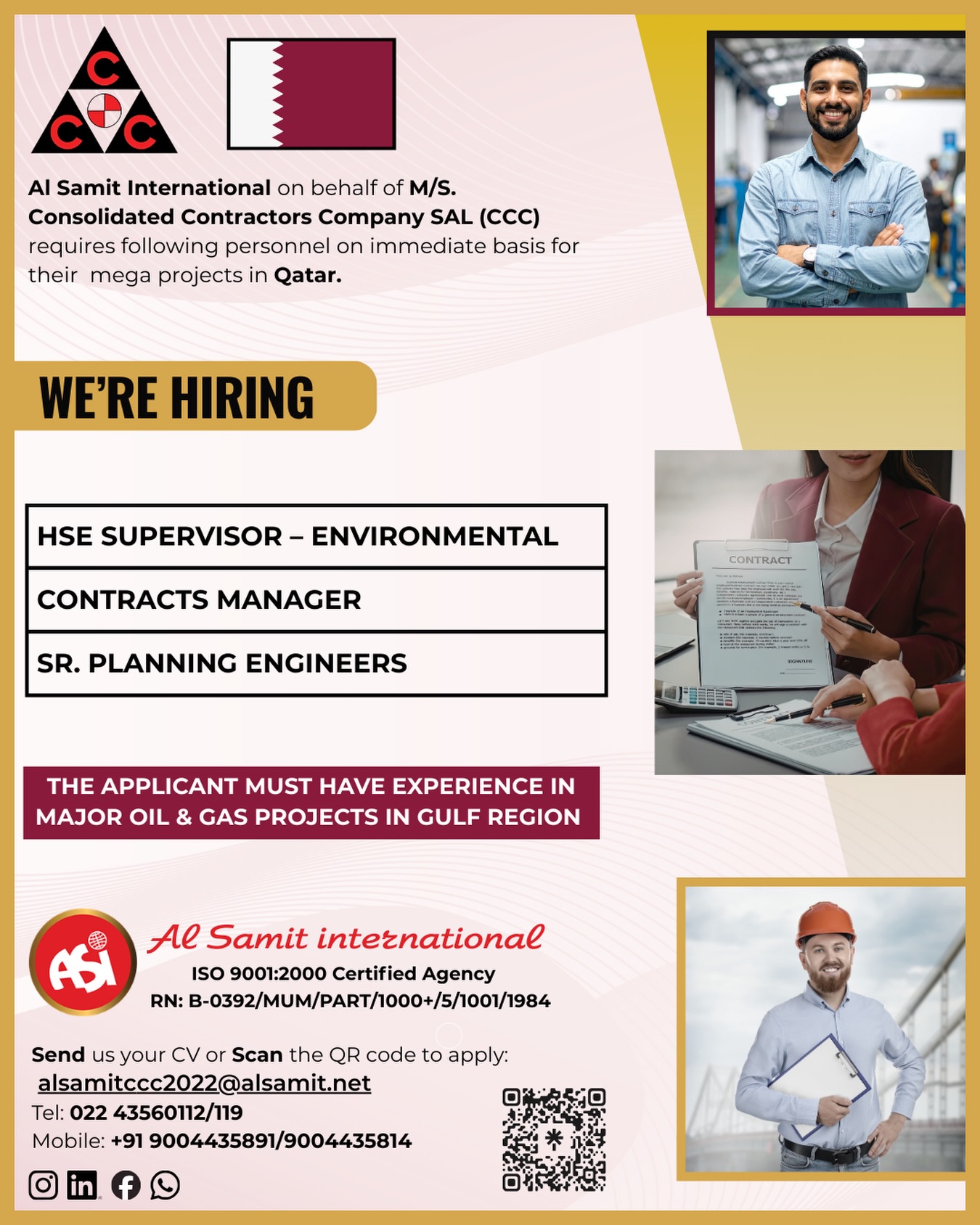 Urgent Hiring for Qatar
