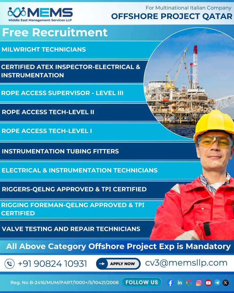 Urgent Hiring for Qatar