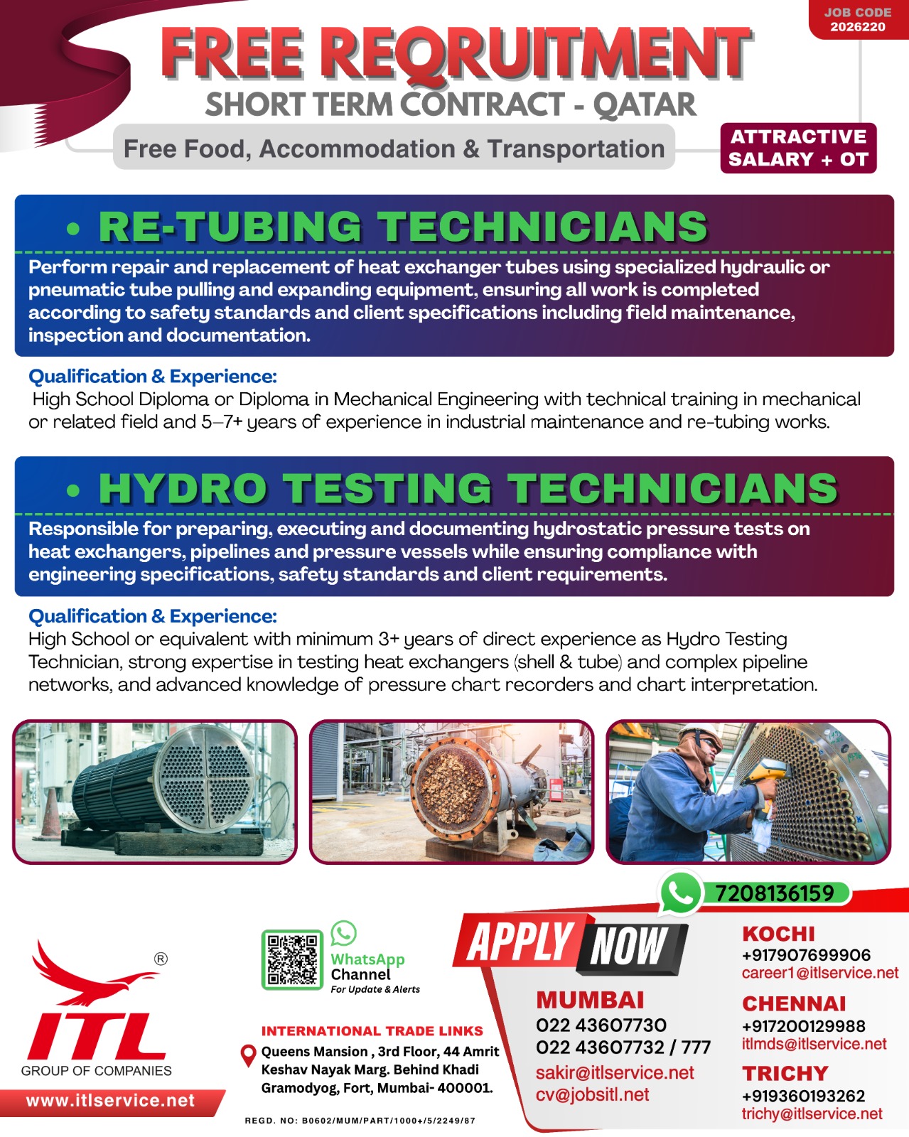 Urgent Hiring for Qatar