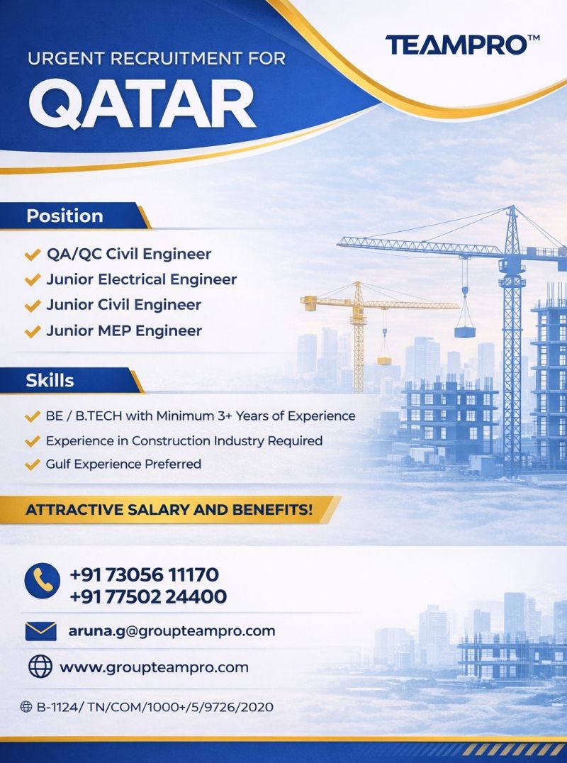 Urgent Hiring for Qatar