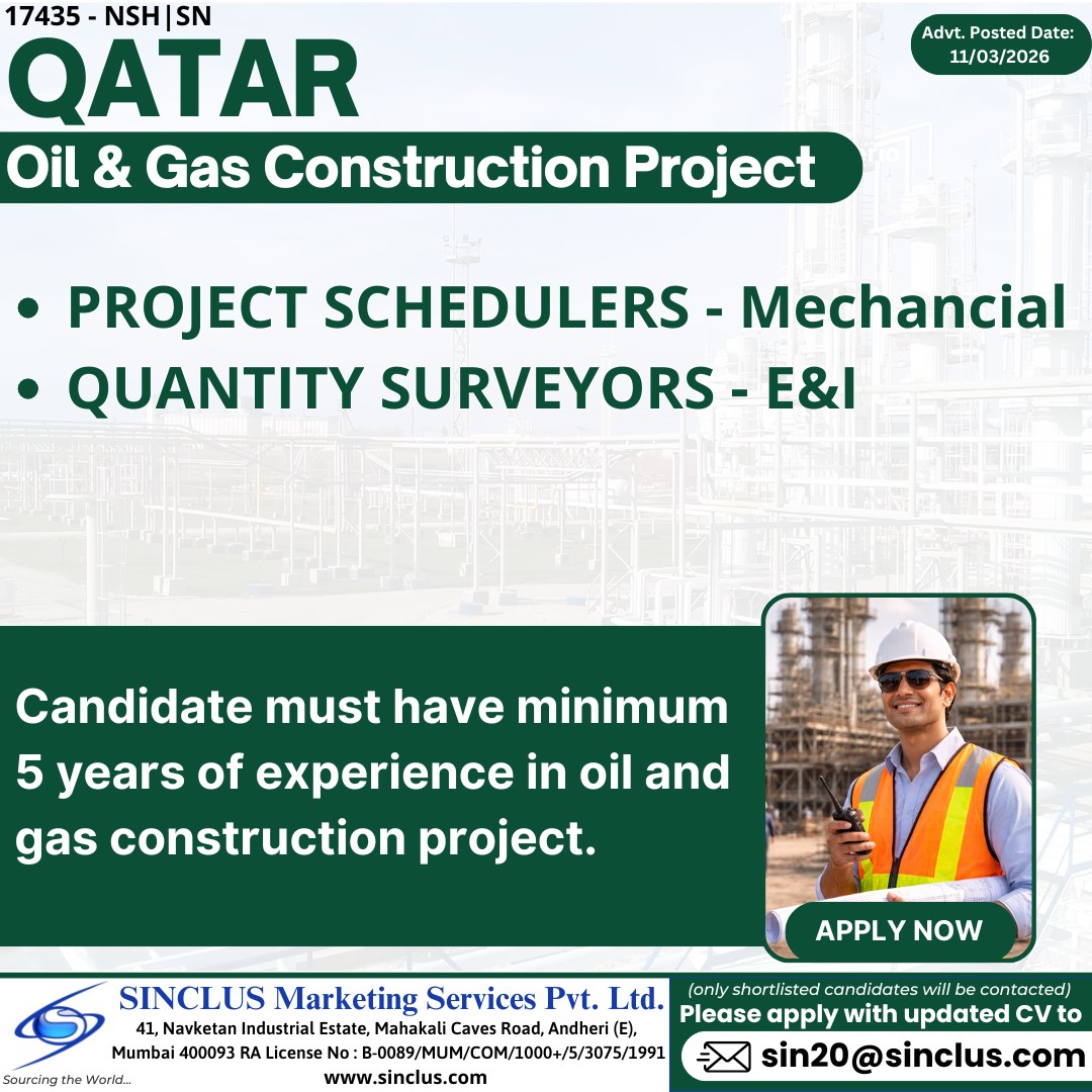 Urgent Hiring for Qatar