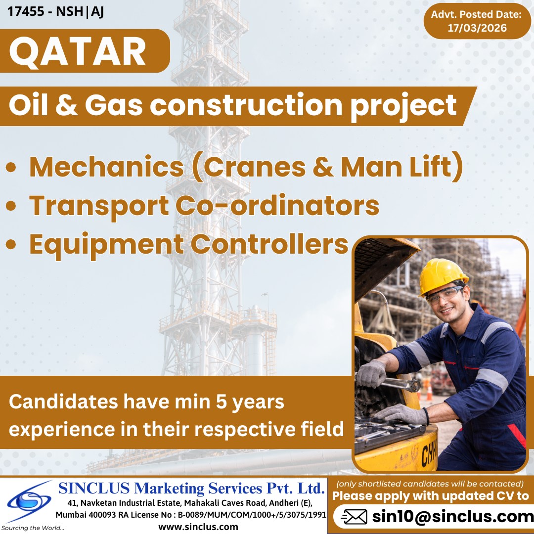 Urgent Hiring for Qatar