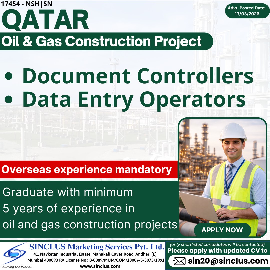 Urgent Hiring for Qatar