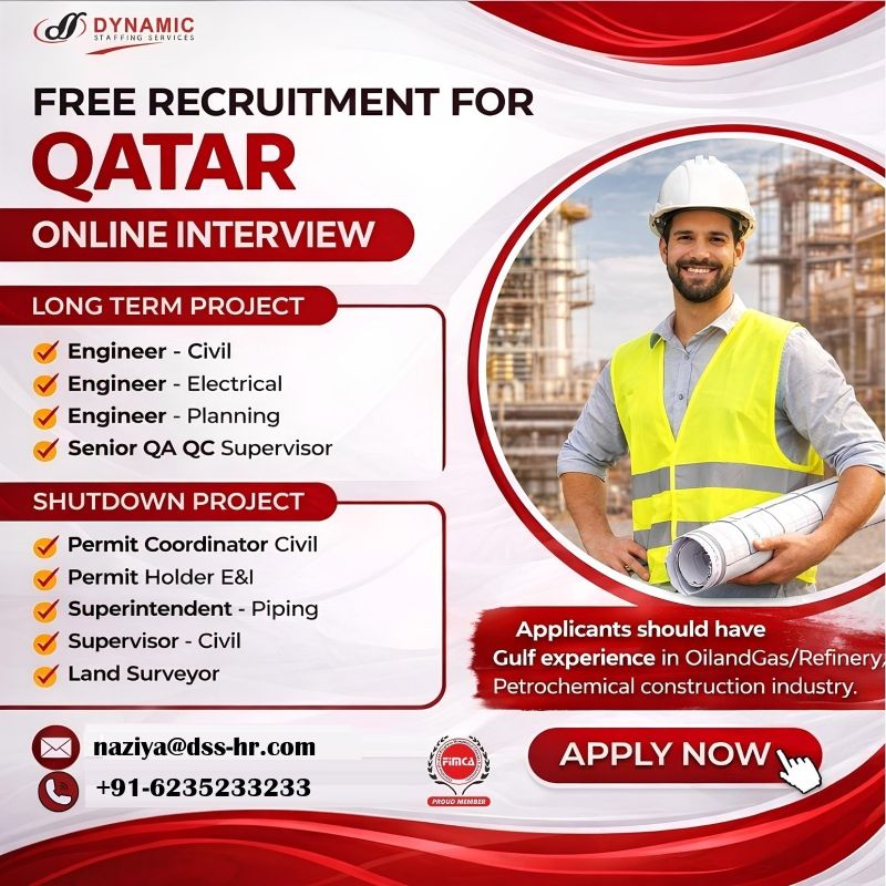 Urgent Hiring for Qatar