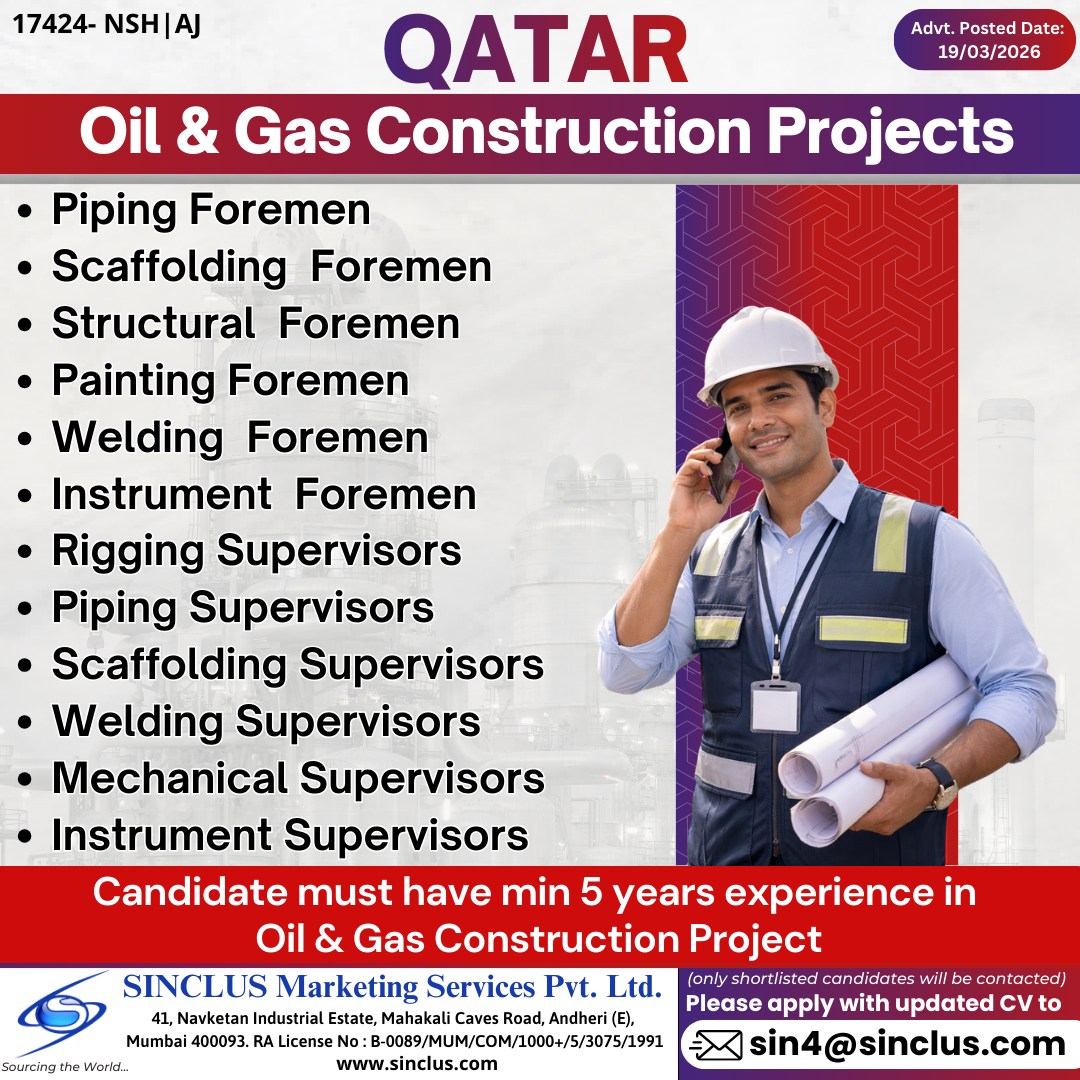 Urgent Hiring for Qatar