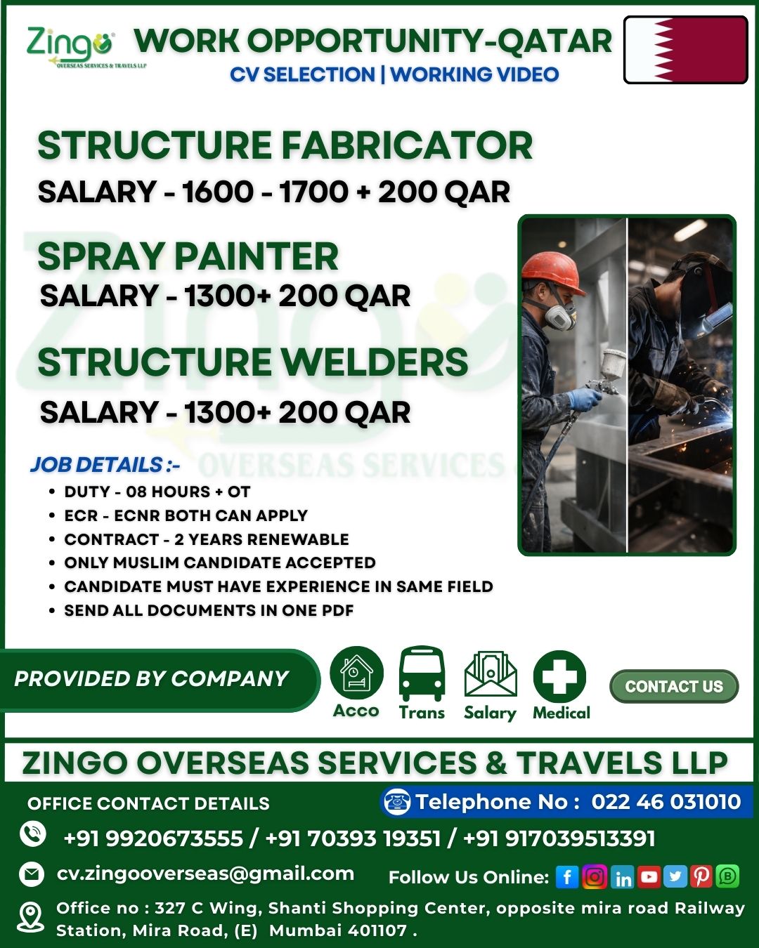 Urgent Hiring for Qatar