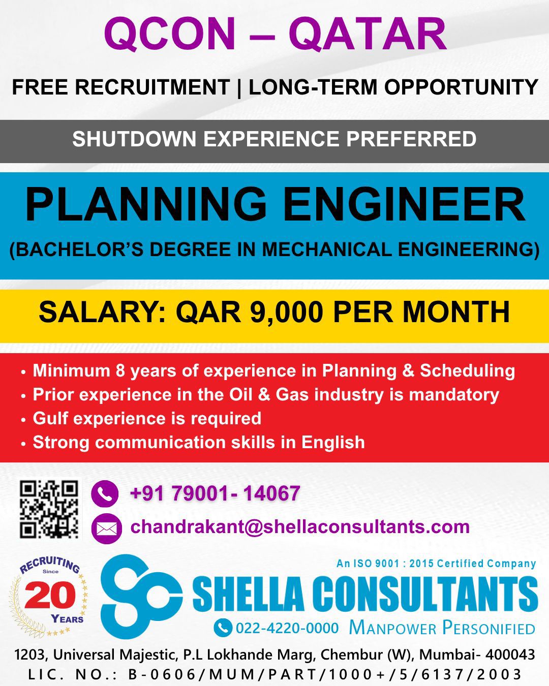 Urgent Hiring for Qatar