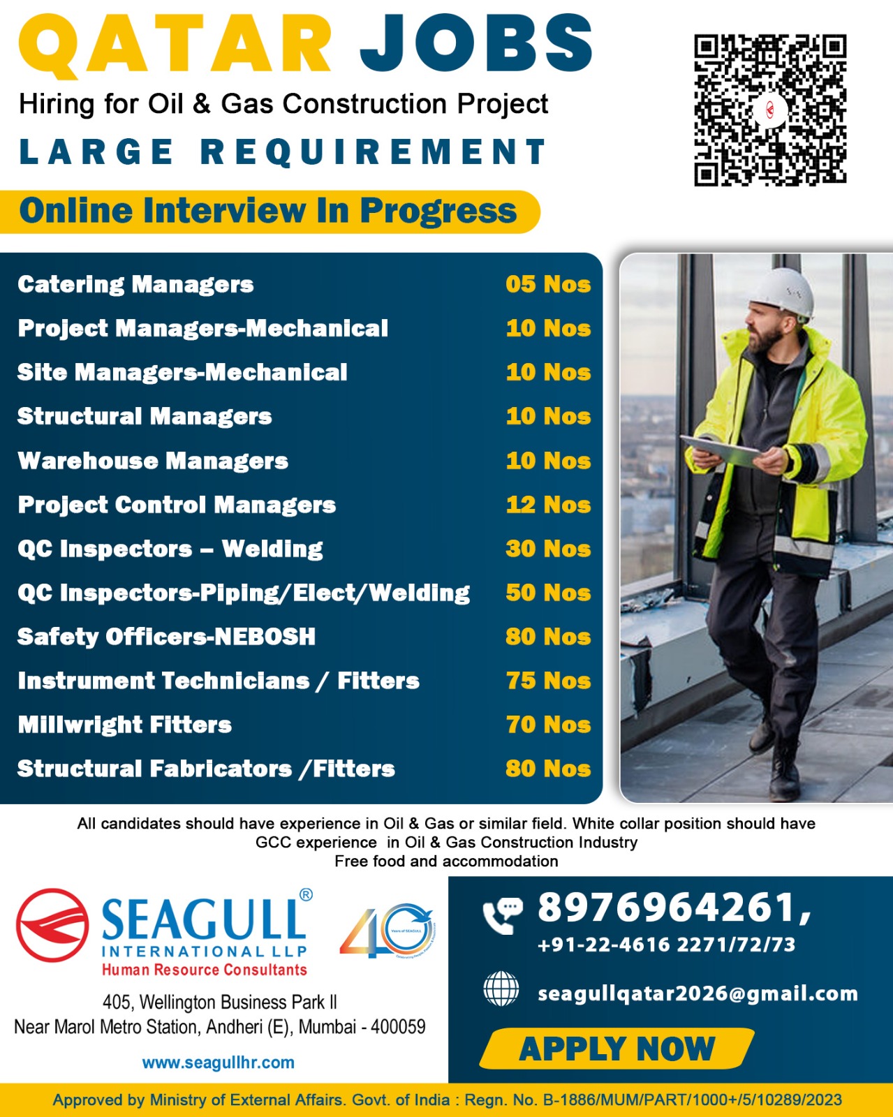 Urgent Hiring for Qatar