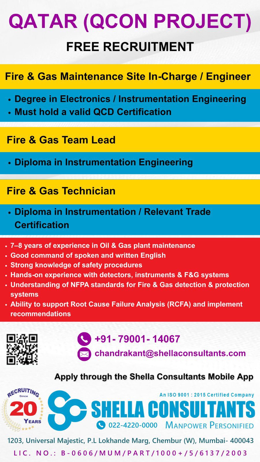 Urgent Hiring for Qatar