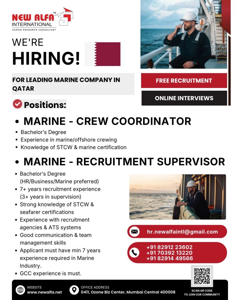 Urgent Hiring for Qatar