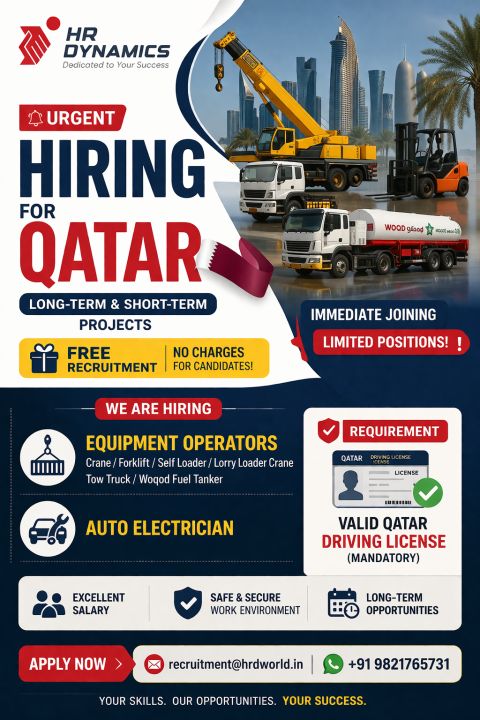 Urgent Hiring for Qatar