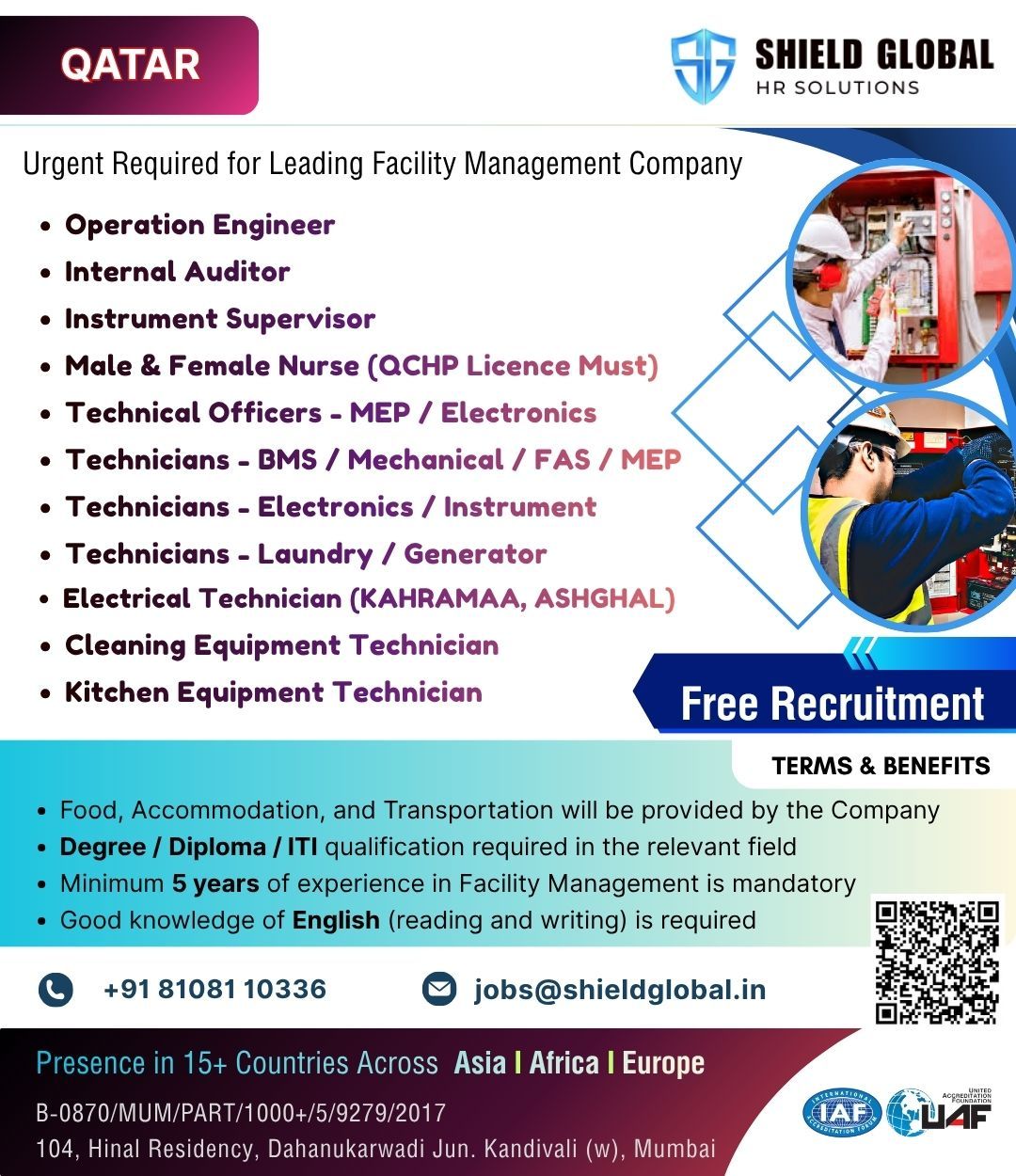 Urgent Hiring for Qatar